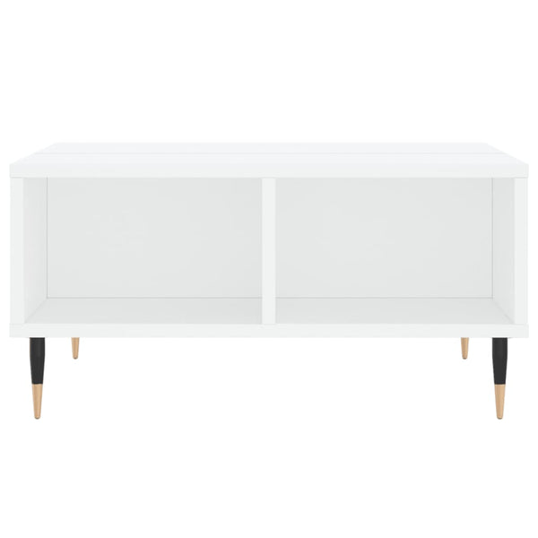 Valkoinen sohvapöytä Hardan 60x60x30cm (puinen)