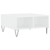 Weißer Couchtisch Menodor 60x60x30cm (Holz)
