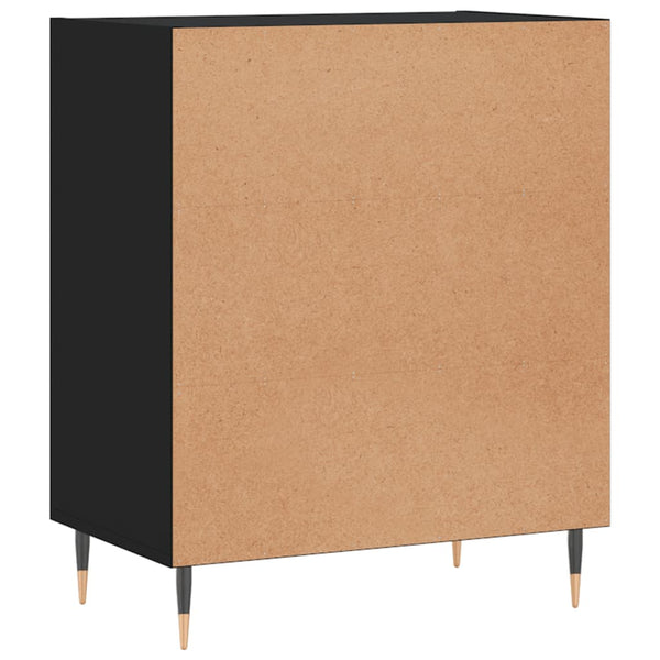 Schwarze Kommode Bratoi 57x35x70cm (Holz)