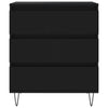 Schwarzes Sideboard Laurentina 60x35x70cm (Holz)