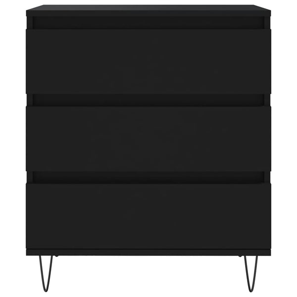 Schwarzes Sideboard Laurentina 60x35x70cm (Holz)