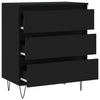 Schwarzes Sideboard Laurentina 60x35x70cm (Holz)