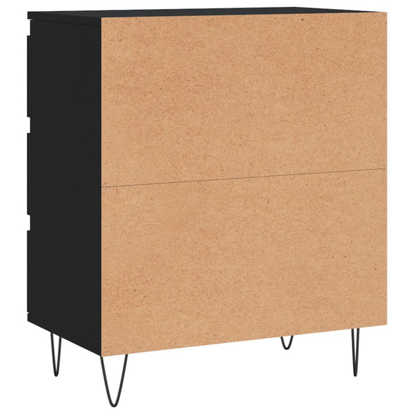 Schwarzes Sideboard Laurentina 60x35x70cm (Holz)