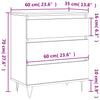 Schwarzes Sideboard Laurentina 60x35x70cm (Holz)