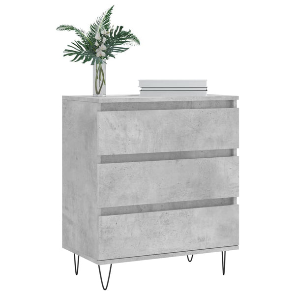 Betongraues Sideboard Laurentina 60x35x70cm (Holz)