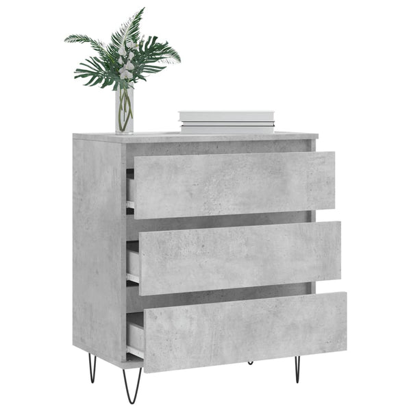 Betongraues Sideboard Laurentina 60x35x70cm (Holz)