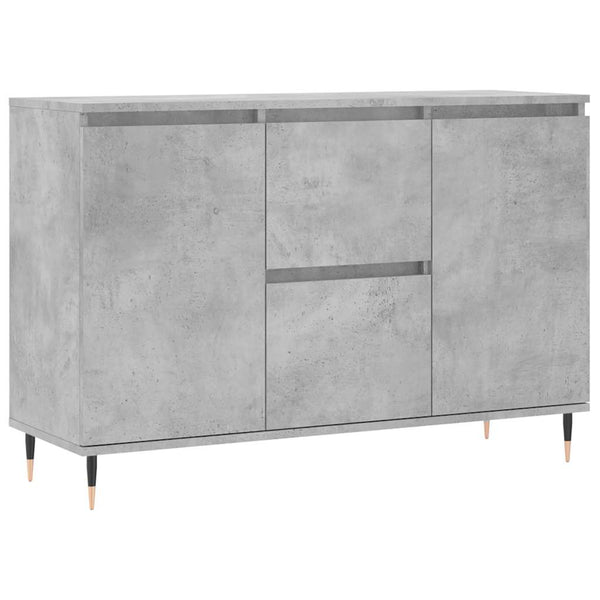 Sideboard aus Beton und Grau Mihailuc 104x35x70cm (Holz)