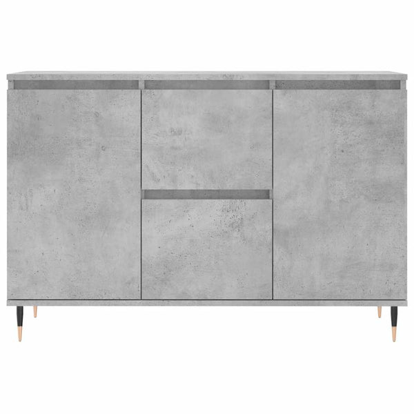 Sideboard aus Beton und Grau Mihailuc 104x35x70cm (Holz)