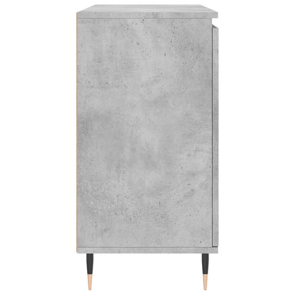 Sideboard aus Beton und Grau Mihailuc 104x35x70cm (Holz)