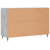 Sideboard aus Beton und Grau Mihailuc 104x35x70cm (Holz)