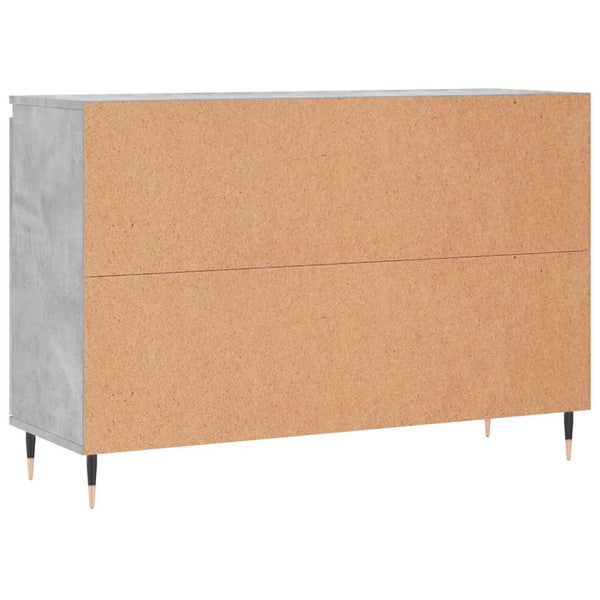 Sideboard aus Beton und Grau Mihailuc 104x35x70cm (Holz)