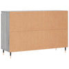 Graues Sideboard Mihailuc 104x35x70cm (Holz)
