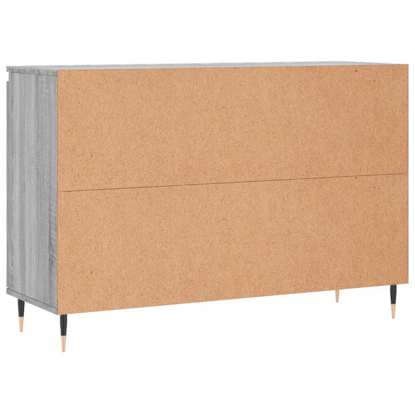 Graues Sideboard Mihailuc 104x35x70cm (Holz)
