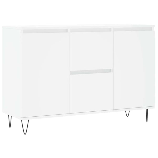 Weißes Sideboard Mehesz 104x35x70cm (Holz)