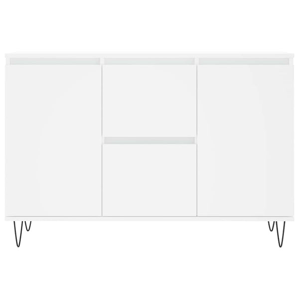 Weißes Sideboard Mehesz 104x35x70cm (Holz)