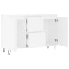 Weißes Sideboard Mehesz 104x35x70cm (Holz)