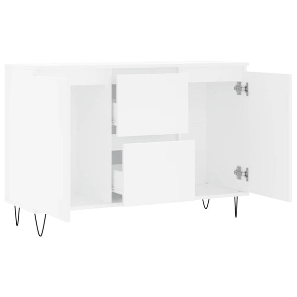 Weißes Sideboard Mehesz 104x35x70cm (Holz)
