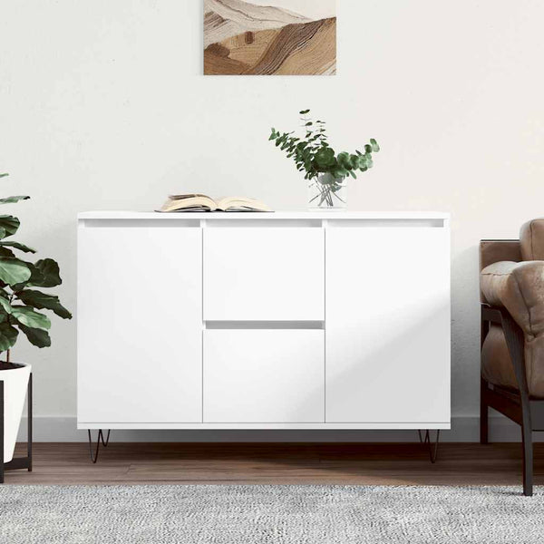 Weißes Sideboard Mehesz 104x35x70cm (Holz)