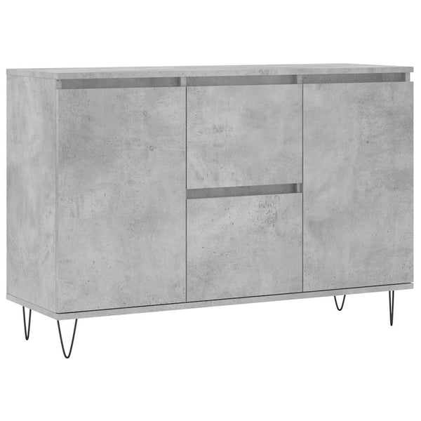 Sideboard Mehesz 104x35x70cm Betongrau (Holz)