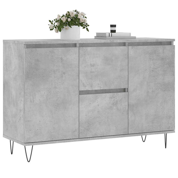 Sideboard Mehesz 104x35x70cm Betongrau (Holz)