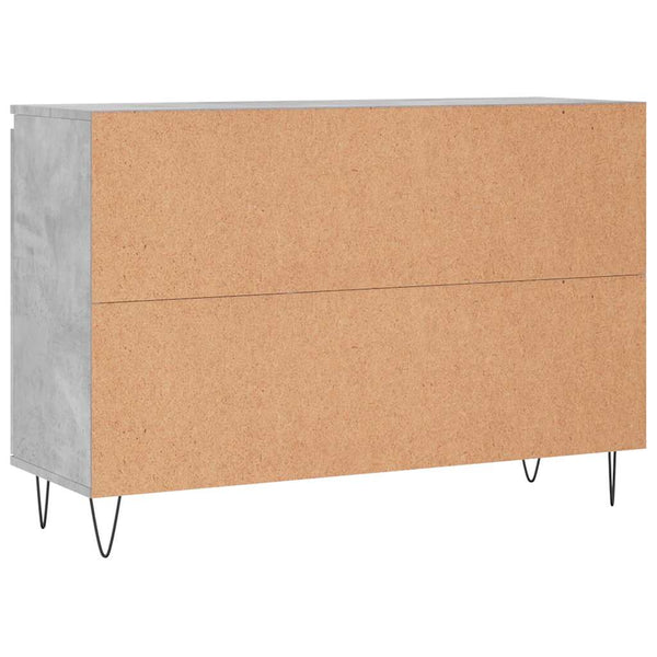 Sideboard Mehesz 104x35x70cm Betongrau (Holz)