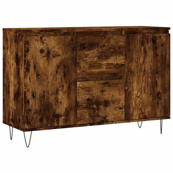 Sideboard geräucherte Eiche Mehesz 104x35x70cm (Holz)