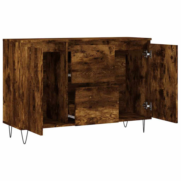 Sideboard geräucherte Eiche Mehesz 104x35x70cm (Holz)