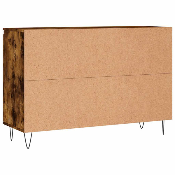 Sideboard geräucherte Eiche Mehesz 104x35x70cm (Holz)