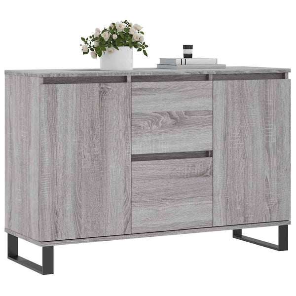 Graues Sideboard Botu 104x35x70cm (Holz)
