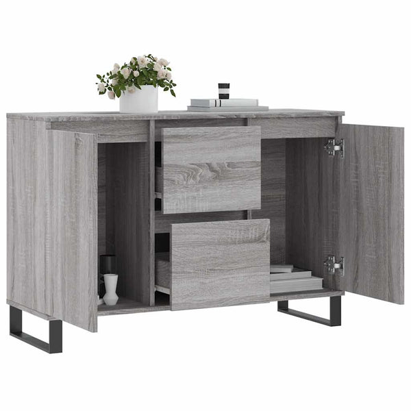 Graues Sideboard Botu 104x35x70cm (Holz)