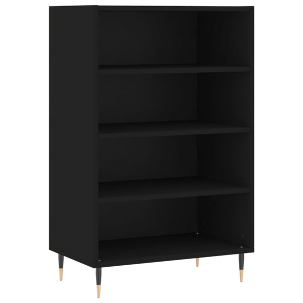Schwarzer Schrank Vaiman 57x35x90cm (Holz)