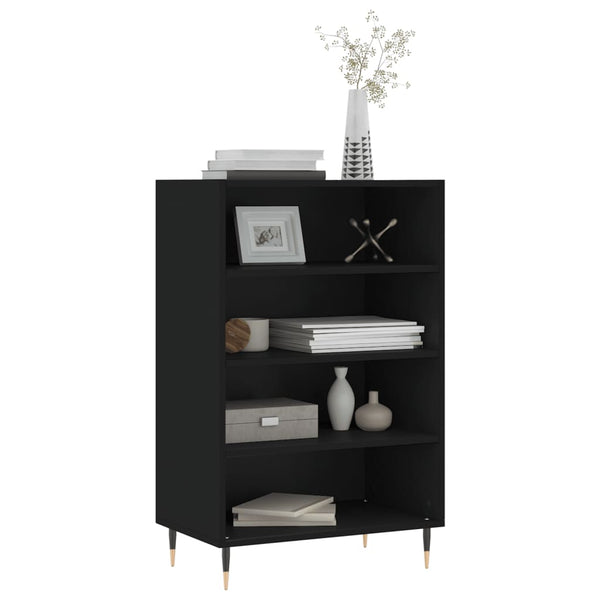 Schwarzer Schrank Vaiman 57x35x90cm (Holz)