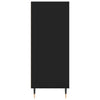 Schwarzer Schrank Vaiman 57x35x90cm (Holz)