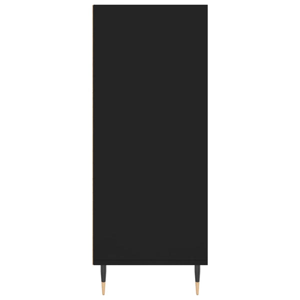 Schwarzer Schrank Vaiman 57x35x90cm (Holz)