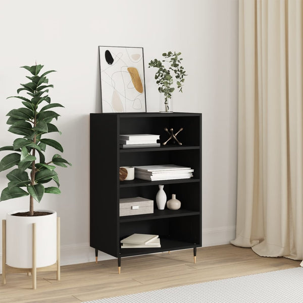 Schwarzer Schrank Vaiman 57x35x90cm (Holz)