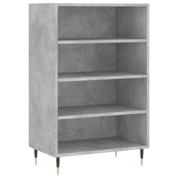 Betongrauer Schrank Vaiman 57x35x90cm (Holz)