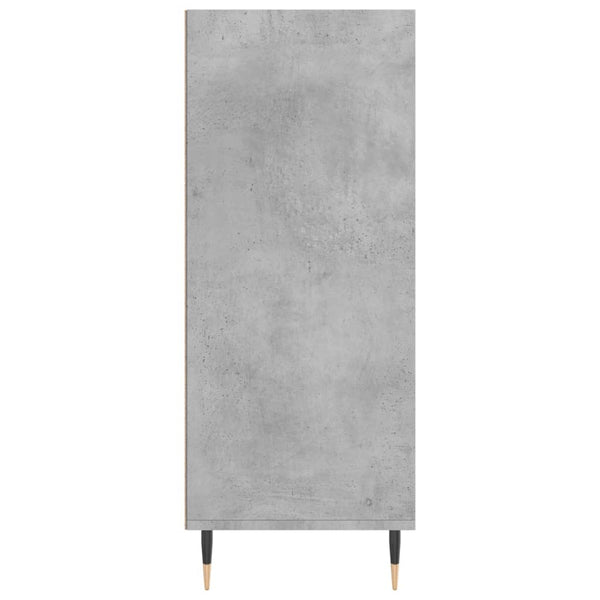 Betongrauer Schrank Vaiman 57x35x90cm (Holz)