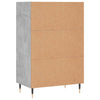 Betongrauer Schrank Vaiman 57x35x90cm (Holz)