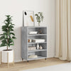 Betongrauer Schrank Vaiman 57x35x90cm (Holz)