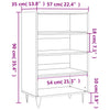 Weißer Schrank Una 57x35x90cm (Holz)