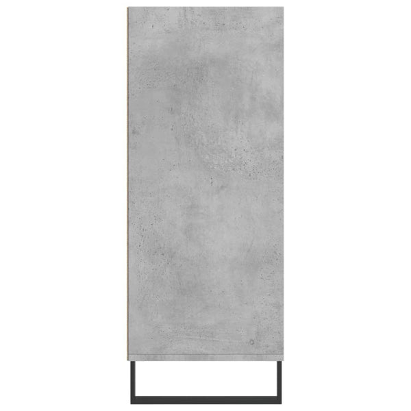 Betongrauer Schrank Nufarel 57x35x90cm (Holz)
