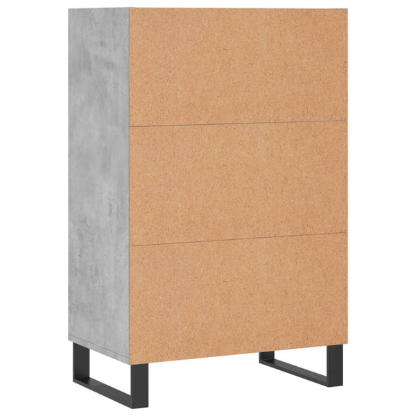 Betongrauer Schrank Nufarel 57x35x90cm (Holz)