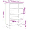 Räuchereichenschrank Nufarel 57x35x90cm (Holz)
