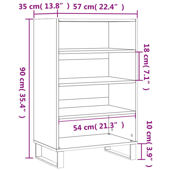 Räuchereichenschrank Nufarel 57x35x90cm (Holz)