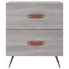 Graue Nachttische Josiah 40x35x47,5cm (2 Stück Holz)