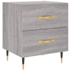Grauer Nachttisch Boiangiu 40x35x47,5cm (Holz)