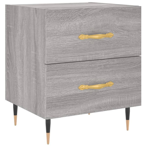 Grauer Nachttisch Boiangiu 40x35x47,5cm (Holz)