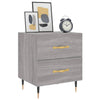 Grauer Nachttisch Boiangiu 40x35x47,5cm (Holz)