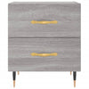 Grauer Nachttisch Boiangiu 40x35x47,5cm (Holz)