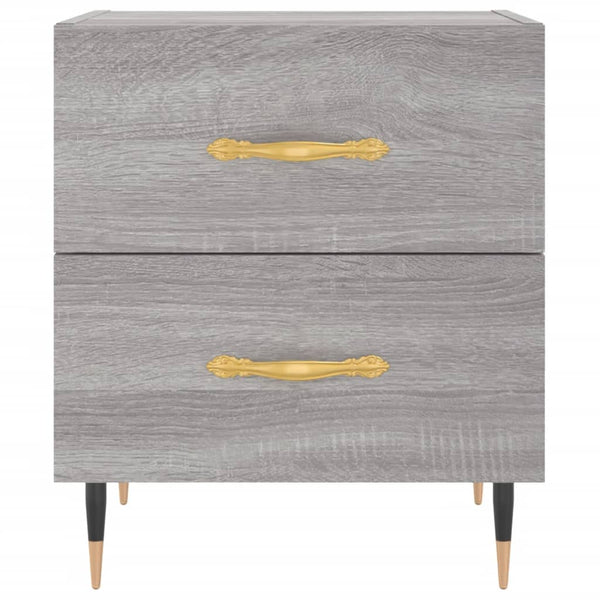 Grauer Nachttisch Boiangiu 40x35x47,5cm (Holz)
